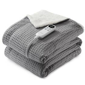 Starbedia 198723309071 Waffle Heated Throw Blanket Machine Washable Electric Blankets Fast Heating