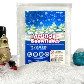 Snow-flks-10oz Stargo Fake Snow For Christmas Village - Faux Flakes Tree De