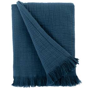 Sticky Toffee 840525028864 Muslin Throw Blanket 50x60 In Inch Soft Lightweight 100% Cotton Blue