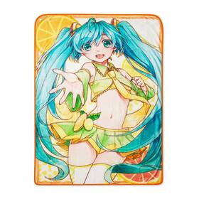Cryp-bl-31024 Stunned Mind Hologram Citrus Hatsune Miku 45 X 60 Inches Fleece Throw Blanket