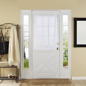 Stylemaster 885791988047 Elegance Sheer Voile Door Panel 60 Inch X 40 White