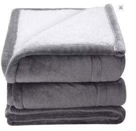 Hlt1-nfi-f Succebuy Vevor Heated Throw 4 Sizes Flannel Sherpa 5 Level 3h Timer Auto-off
