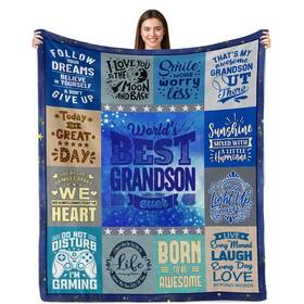 Sulpoie 746847924032 Grandson Gifts From Grandma To My Blanket For Blankets G