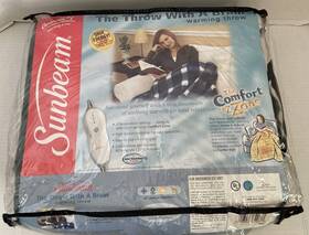 Sunbeam 027045642637 The Throw With A Brain Warming 50 Inch X 60 New 2002 Vintage