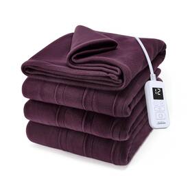 32810026 Sunbeam Royal Ultra Fleece Heated Electric Blanket Twin Size 84 Inch X 62 12 H