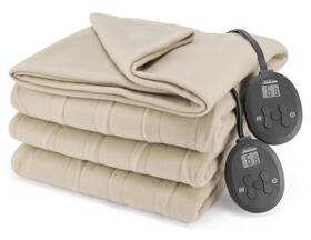 32810037 Sunbeam Royal Ultra Fleece Heated Electric Blanket King Size 90 Inch X 100 12