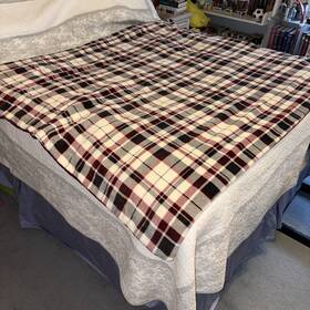 Sunbeam 381134706991 Holmes Warming Heated Personal Throw / Red Plaid Blanket Cozy-warm