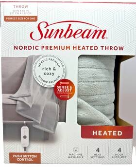 Sunbeam 694501120116 Nordic Premium Heated Throw