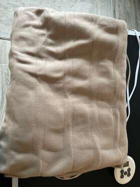 Bsf9gksr77213jarden Sunbeam Electric Heated Blanket Cozy Warming Heat - Beige