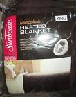 Sunbeam King Size Electric Blanket Microplush Digital Controllers Auto Off 027045755924