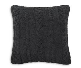 A04220520 Sunday Citizen Braided Decorative Pillow 20 Inch X - Black