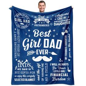 Blanket008 Sunhygge Girl Dad Gifts Blanket 60 Inch X 50 Dads Gift From Daughters For Da