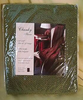 Suntex Sun-yin Usa Inc. 801418148021 Chunky Throw New Sage Green 50 Inch X 60 10 Fringe Textured