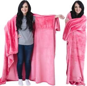 Super Blanky 850026951141 Cozy Wearable Blankets For Women - Easter Gifts Adult Hot Pink