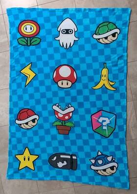 81506376 Super Mario Kart Plush Throw Blanket Large 62 Inch X90 Tools Of The Trade Mint 2021