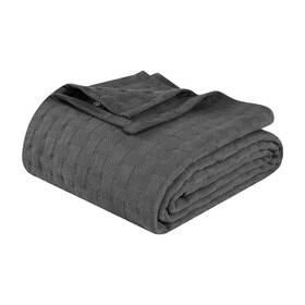 Superior 190052263925 100% Cotton All-season Blanket Basket Weave Design Soft Bed And Couch Cover