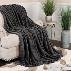 Superior 190052294196 Fleece Boho Jacquard Blanket Decorative Blankets For Bedroom Sofa Fuzzy P