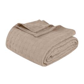 Superior 190052304505 100% Cotton All-season Blanket Basket Weave Design Soft Comfy Cover For Be