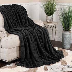 Superior 190052329225 Fleece Boho Jacquard Blanket Decorative Blankets For Bedroom Sofa Fuzzy P