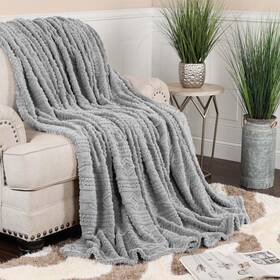 Superior 190052329294 Fleece Boho Jacquard Blanket Decorative Blankets For Bedroom Sofa Fuzzy P