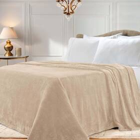 Superior 190052329799 Classic Solid Fleece Blanket Thick Cozy Warm Blankets Velvety Soft Plush