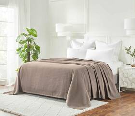 Superior 190052364073 100% Cotton Diamond Weave Blanket Perfect For Bedroom Living Room Couch P