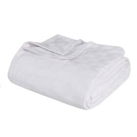 Superior 855031123224 100% Cotton All-season Blanket Basket Weave Design Soft Comfy Cover For Be