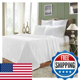 B07c87kd5g Superior Quality All-season Plush Silky Soft Fleece Blankets And Throws White