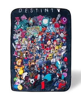 Surreal Entertainment 670711175177 Chibi Characters Hd Fleece Throw Blanket 45 Inch X 60 Destiny Collector S Edition