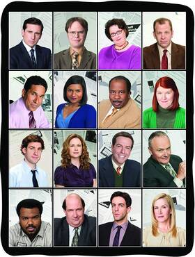 Surreal Entertainment 670711177782 The Office Fleece Throw Blanket