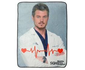 Surreal Entertainment 670711189853 Greys Anatomy Mcsteamy Plush Fleece Throw Blanket Super Soft Decorative Co