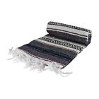 Sw200m-blue  Kayso Authentic Long Wide Thick Mexican Siesta Blanket 798837838827