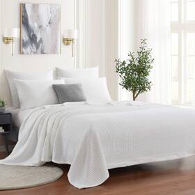 Sweet Home Collection 842491169145 100% Fine Cotton Blanket Luxurious Weave Stylish Design Soft And Comfortable