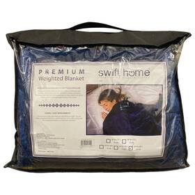 Shbl100160nav20 Swift Home Premium Weighted Blanket 60 Inch X80 20lbs Navy