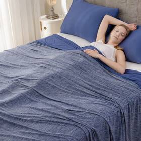 G005002 Syalife Cooling Blanket King Size For Hot Sleepers And Flashes Ultra Thin Lig