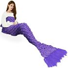 Synchkg119208 Handmade Mermaid Tail Blanket Crochet All Seasons Warm 608307992761