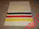 Sz-83x93 Unbranded Vtg Large Multi-colored Striped Bay Cabin Stadium Camping Blanket Throw