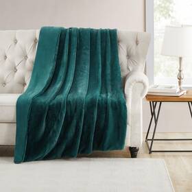 Tahari Home 735732077241 Throw Soft Faux Rabbit Fur Blanket Warm And Cozy Floral Printed Oversized