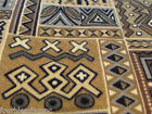 Tans-42 " Blanket 51 Fleece Reversible-aztec-browns "--hand -sew