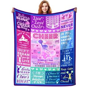 Hstjs-fstjsh010 Tapbase Cheerleader Blanket Cheer Gifts For Girls Women Stuff Cheerleading Gift