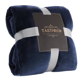 Sstz90108navy Tasthrow Large Flannel Fleece Throw Blanket 90 108 Inch - Cozy Lightweight T