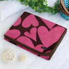 Tb-blk004-26by39.8 Pink Heart Blanco Blancho Bedding Japanese Coral Fleece Baby Throw Blanket 26 By 39