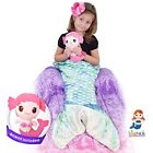 Tcblankii-bluegreenpattern Blankii Kids Mermaid Tail Blanket Soft Minky Fleece 736569354338
