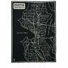 Tcdbk1091 Faribault Woolen Mill Premium Seattle Map Wool Throw
