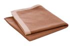 Tcyn4o13x17 Fibre By Auskin Border Camel Hair Woven Throw