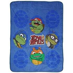 Nl-lb6i-ah9j Teenage Mutant Ninja Turtles Nw Jay Franco Tmnt Head Kids Throw 46 X 60 Microfib