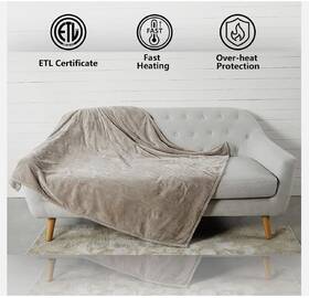 B0814hvnjm Tefici Electric Heated Blanket Throw Super Cozy Soft 2-layer Flannel 50 Inch X 60