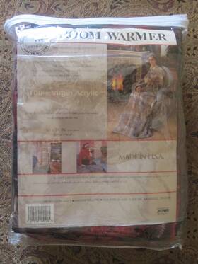 515521 Tennesse Woolen Mills Tennessee Usa 100% Virgin Acrylic Red Green Throw Blanket New Free Ship