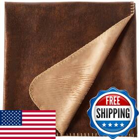 Dp1718-brown-1 Terry Town B071w777m2 Rustic Ranch Throw With Bonded Beige Mink Brown 50 X 60