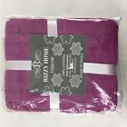 Th-161 Rizzy Home Cable Knit Sweater Fabric Throw Raspberry 844353587418